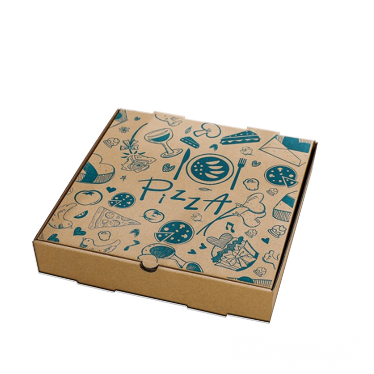 Scatola di carta per imballaggio della pizza con logo personalizzato