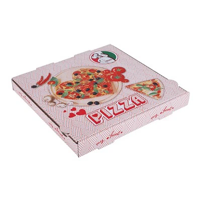 Scatola pieghevole in cartone ondulato personalizzato per pizza