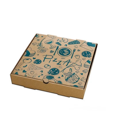 Scatola di carta per imballaggio della pizza con logo personalizzato